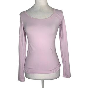 Wolford Light Lilac Purple Women’s XS Long Sleeve Stretchy Base Layer Casual Top